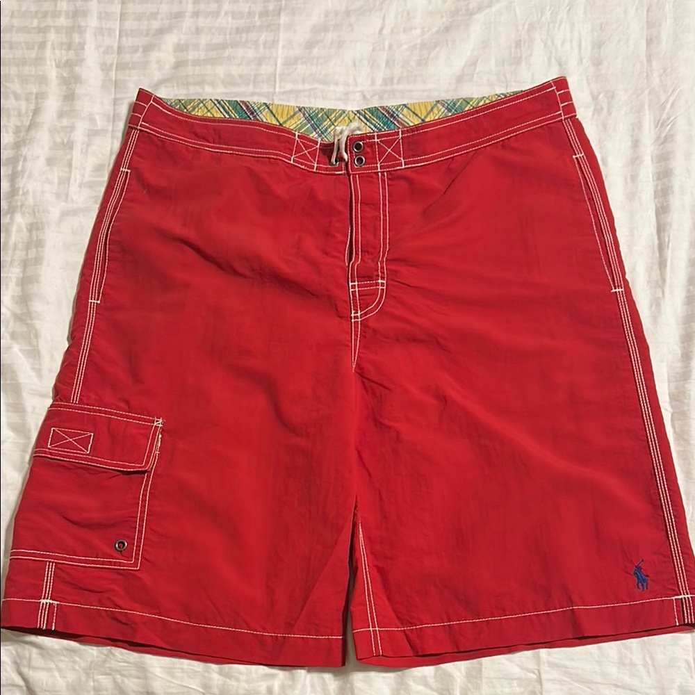 Polo by Ralph Lauren Bold Red Board Shorts
